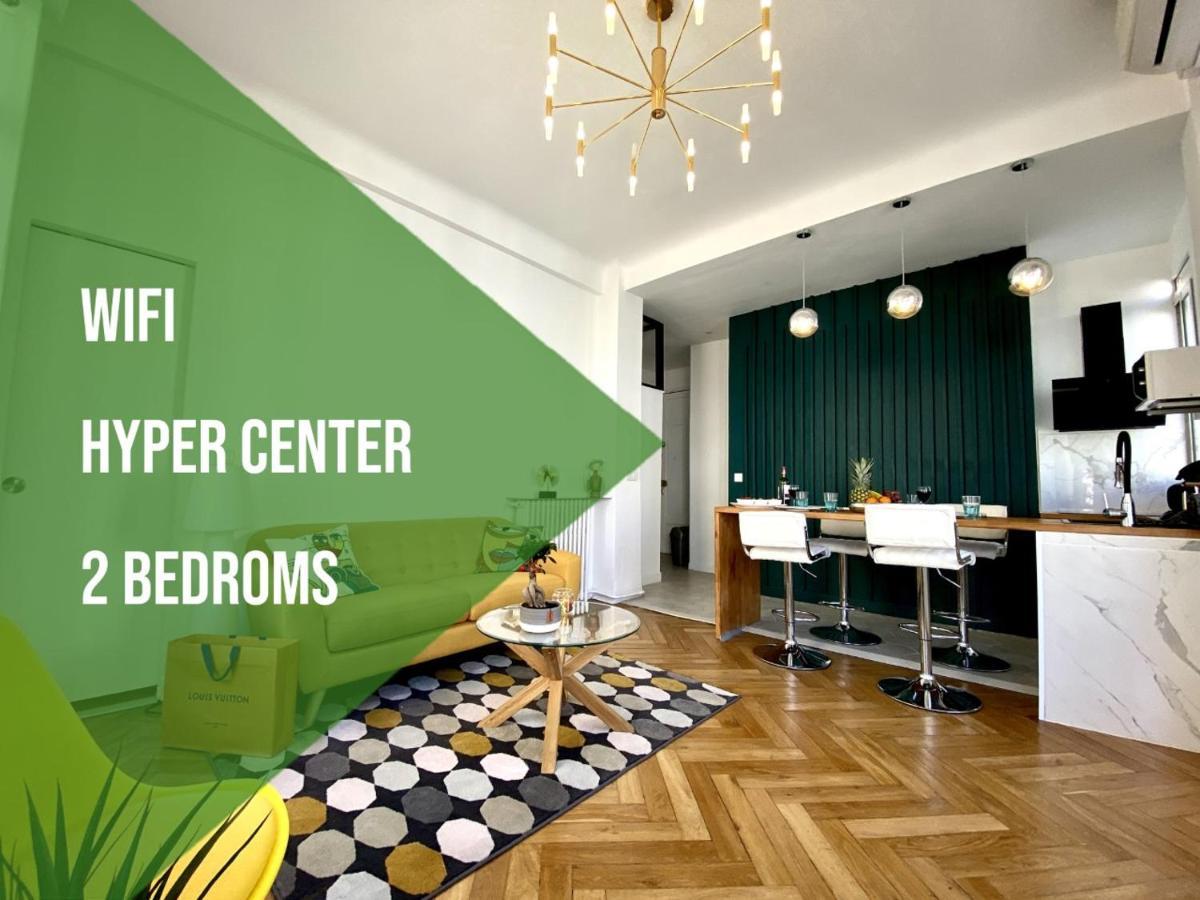 2 Bedroom - Hyper Center - Kitchen - Tramway - Balcony - Air Conditioner - Wifi Nice Exterior photo